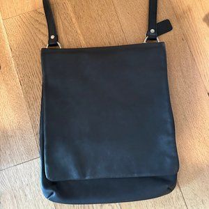COACH Black Leather Crossbody Bag